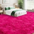 thumbnail image 3 of Janvonne Area Rugs for Living Room,9x12ft Soft Non Skid Easy-care Shaggy Carpets for Bedroom, Dorms,Children's Room,Home Decor Aesthetics,Rose Red, 3 of 8