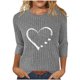 thumbnail image 1 of HongQid 3/4 Length Sleeve Womens Dressy Casual Tops Round Neck Tunic Shirts Summer Spring Fall Clothes, 1 of 5