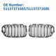 thumbnail image 3 of Parrilla del parachoques delantero superior No.51137371685 Unique Bargains para BMW Serie 1 2015-2018 tono plateado cromado 1 par, 3 of 7