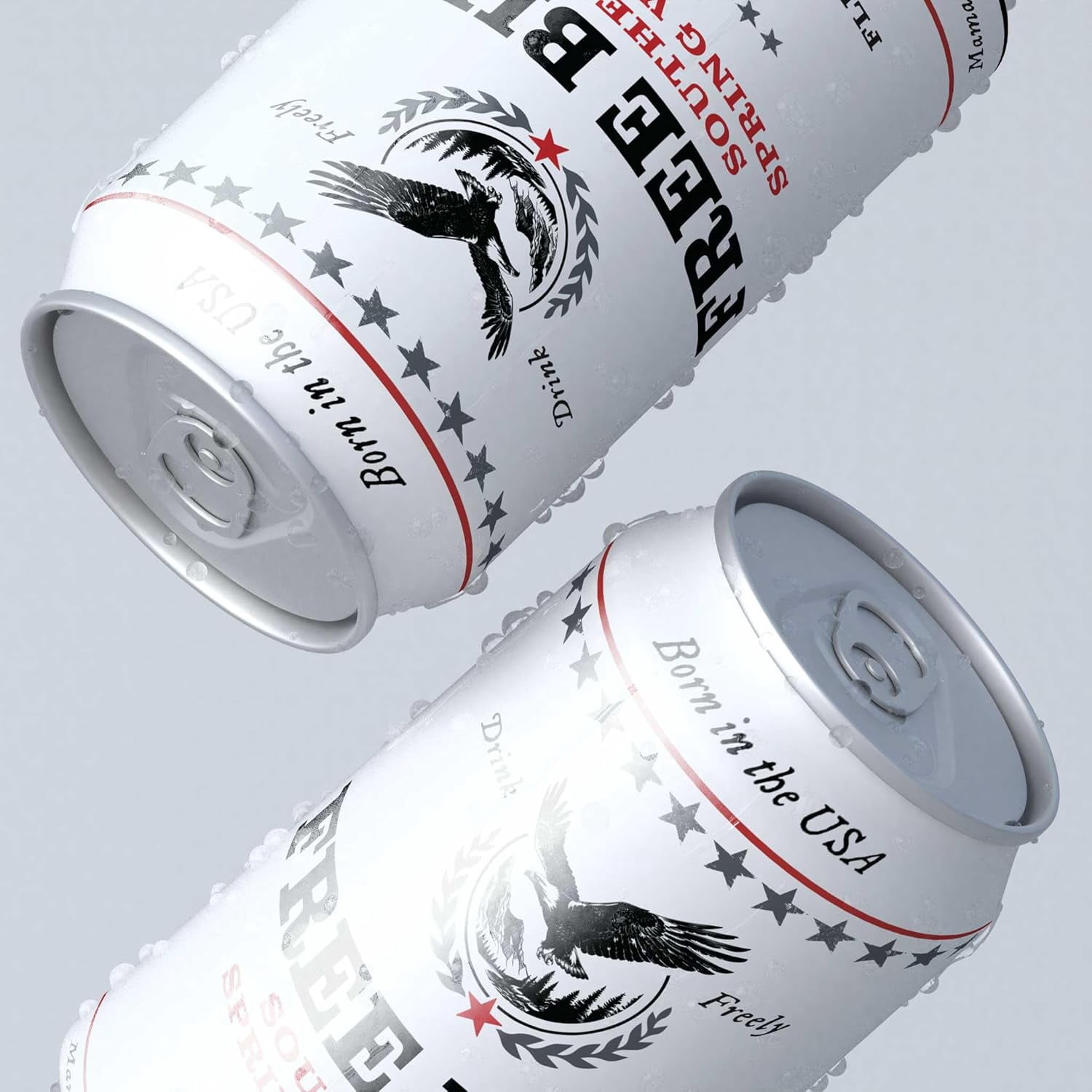 (2 pack) Free Bird Southern Still Spring Water, 12 fl oz, 12 Pack Cans