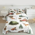 thumbnail image 2 of Castle Fairy Teens Fox Deer Rabbit 2pcs Bedding Comforter Set,Happy Camping Twin Comforter Sets,Jungle Animal Breathable Bedding Set,Lightweight Room Decor, 2 of 8