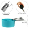 thumbnail image 3 of Reston Lloyd 4pc for Dry and Liquid Ingredients Plastic with Stainless Steel Handles Measuring Cups, Set of 2, Turquoise, 3 of 4