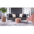 thumbnail image 4 of Rugs.com Botanical Shag Collection Rug – 8' x 10' Gray Shag Rug Perfect For Living Rooms, Large Dining Rooms, Open Floorplans, 4 of 9