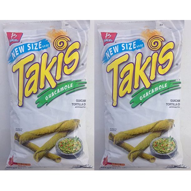 2 bags Takis Guacamole By Barcel Mild Guacamole Tortilla Chips 9.9 oz