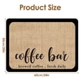 thumbnail image 4 of Coffee Mat Quick Absorbent Hide Stain Kitchen Counter Mat Waterproof Rubber Backed Coffee Bar Accessories 20”x24”, 4 of 10