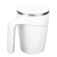 thumbnail image 4 of Taza de té, taza de café Taza de acero inoxidable blanca Taza de café con tapa Instalación sin esfuerzo, 4 of 9