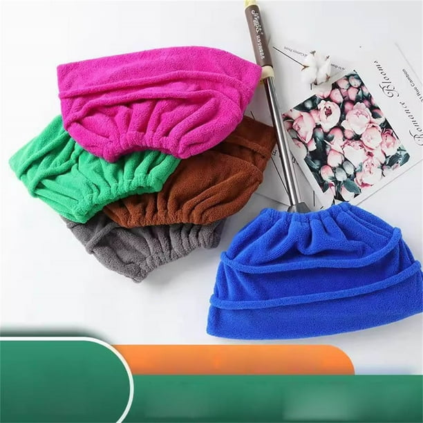 Funda para escoba, artículos de limpieza, funda de tela perezosa, funda de terciopelo absorbente para el hogar, funda húmeda y seca, color aleatorio, para el hogar y la cocina, escoba, trapeador, artí