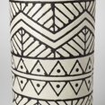 thumbnail image 4 of 14" Black and Cream Tribal Geo Ceramic Vase, 4 of 5