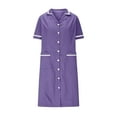 thumbnail image 4 of Penkiiy Women's Scrub Nursing Dress with Dual Pockets - Comfort Fit V-Neck Work Uniform, 4 of 6