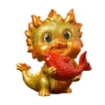 thumbnail image 1 of Estatua de dragón chino, figura de dragón del Año Nuevo chino, bonitos recuerdos, dragón Estilo D, 1 of 9