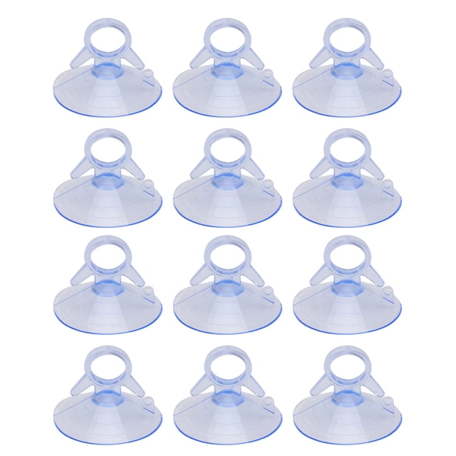 MasteelfCA 12PCS 45MM PVC Pull Ring Sucker Fish Tank Fixed Glass Sucker Vacuum Suction Cup