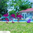 thumbnail image 2 of RealSteel: Flamingo Garden Art 3-Pack – Metal Lawn Decor, Classic Yard Flamingos with Stakes, Outdoor Weather-Resistant Design (Gold), 2 of 8