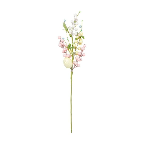 Lksixu Easter Decorations Easter DIY Decorations Simulated Leaf Cuttings with Colored Eggs Soft Decoration Branch Realistic Natural Festival Home Use Suitable for Spring Wedding Party Spring Decor