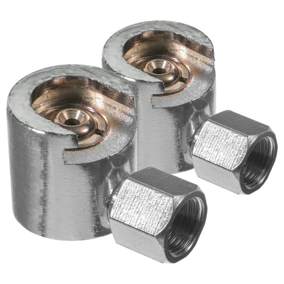 HEMOTON 2pcs Button Head Grease Fitting Coupler Metal Nozzle Replacement for Lubrication System