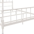 thumbnail image 6 of Pemberly Row Transitional Metal Queen Size Canopy Bed in White, 6 of 12