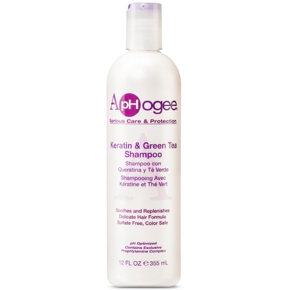 Aphogee Keratin & Green Tea Shampoo 12 oz (Pack of 6)