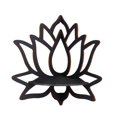 thumbnail image 3 of 1pc Wooden Lotus Shape Floating Display Shelf - Wall Corner Crystal Stone Storage Rack for Plants, Flowers, Toys, Scented Candles - Household Organization and Aesthetic Room Decor, 3 of 4