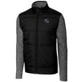 thumbnail image 2 of Men's Cutter & Buck  Black Minnesota Vikings Helmet Stealth Hybrid Quilted Full-Zip Windbreaker Jacket, 2 of 3
