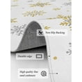 thumbnail image 3 of Christmas Gold Area Rug for Bedroom 5x7 Ft and Grey Snowflake White Super Soft fuzzy Throw Rug Non-Slip Fluffy Plush Indoor Floor Carpet for Living Room Nursery Home Decor, 3 of 8