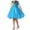 Sky Blue, variant on Godom Little Girls Dress Short Sleeve Dress Cotton Casual Spring Summer Applique Dresse Clothes for Kid