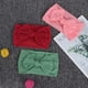 thumbnail image 3 of Juego de 3 diademas de nailon para recién nacidos, suaves y bonitas, con lazo decorativo (burdeos, verde y rosa), 3 of 12