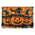 thumbnail image 4 of Table Mats Set of 6 Halloween Orange Pumpkin Witch Bat Spider Place Mats Durable No Slip Table Mats for Halloween Dining Table Accessories 12x18in Seasonal Fall Holiday Dining Table Mats, 4 of 7
