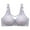 Silvers, variant on Yoga Bra Women Padded Bra Feature V-Neck Full-Figure Bra Style W-1124 Silvers M