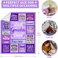 thumbnail image 4 of Grandma Gifts, Gifts for Grandma Blanket, Grandma Birthday Gifts, Best Grandma Gifts, Gifts for Grandma from Granddaughter, New Grandma Gifts, Grandma Christmas Throw Blanket Gifts 60"x50", 4 of 6