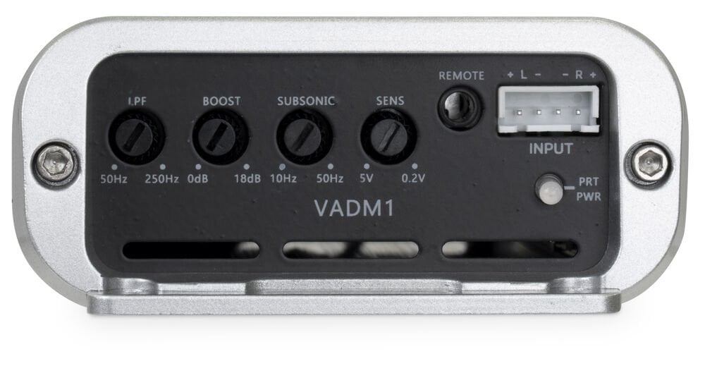 NVX VADM1 500W RMS Class D Monoblock Car/Marine/Powersports Amplifier with Bass Remote + NVX 8 Gauge Amp Wiring Kit