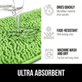 thumbnail image 4 of Gdledy Jankles for Mucky Paws Super Absorbent Microfiber Dog Door Mat, Quick Dry Non-Slip Washable Chenille Rug Entryway Carpet,20"x32",Lime Green, 4 of 8