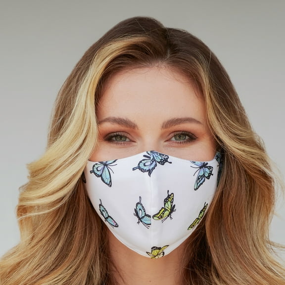 White Butterfly Face Mask