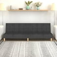 thumbnail image 1 of vidaXL 2-Seater Sofa Bed Dark Grey Fabric, 1 of 5