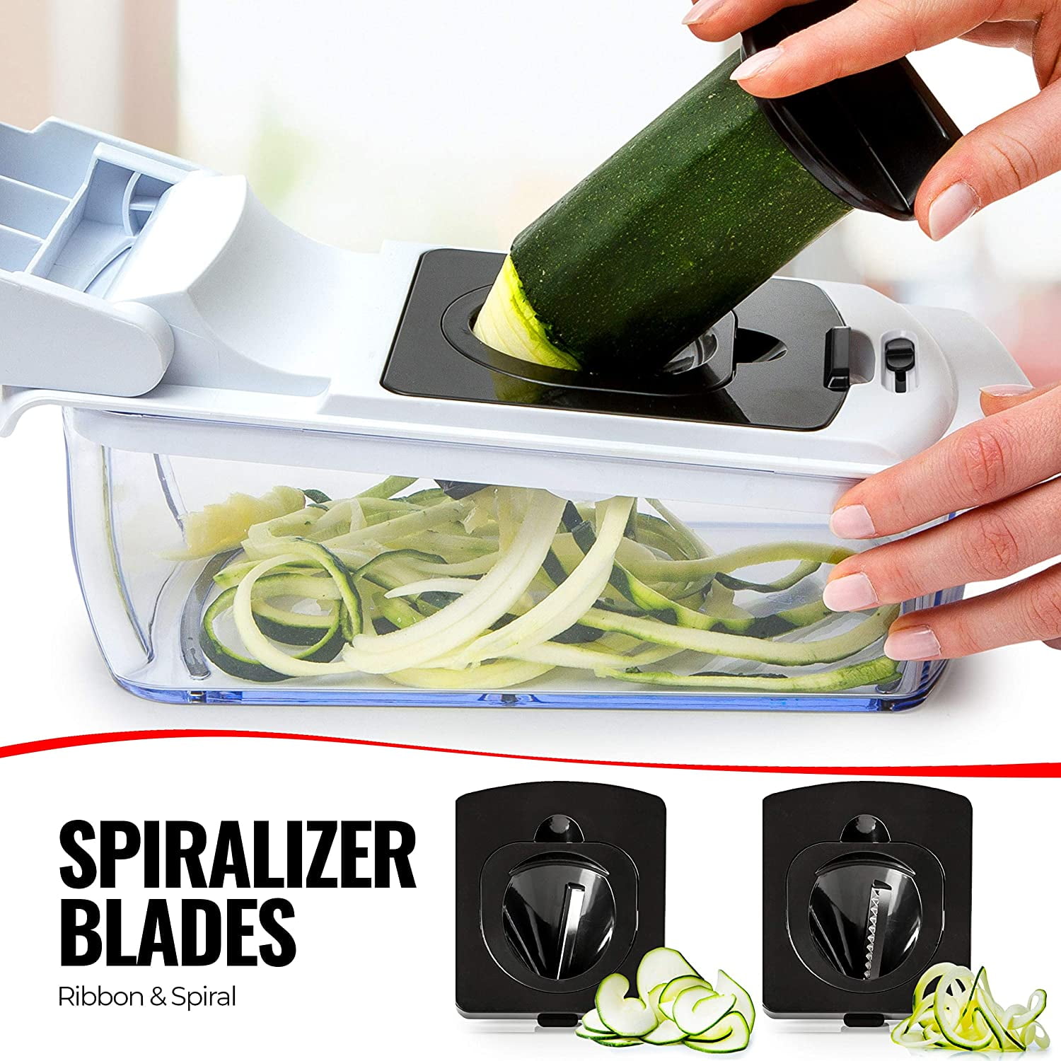 White Vegetable Slicer - 6 Blades – Fullstar
