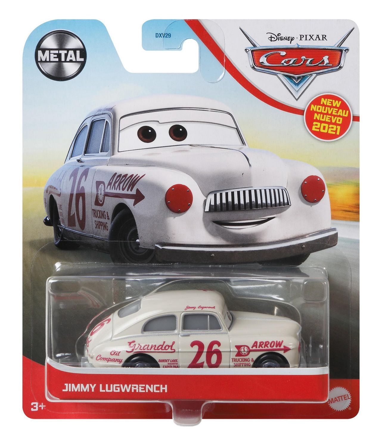 Véhicule Jimmy Lugwrench à l'échelle 1:55 du film Cars 3 de Disney•Pixar
