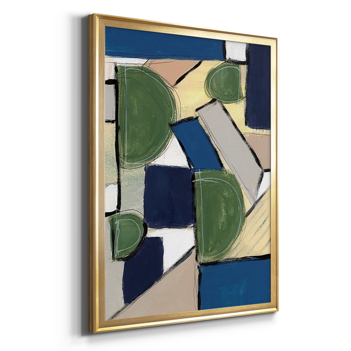 Spatial Mix I Premium Framed Print, in Gold, Black, or Silver - Ready to Hang