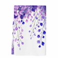 thumbnail image 2 of Spring Purple Wisteria Flowers Kitchen Towels Set of 1, Rustic Floral Branches Absorbent Dish Towels for Kitchen, Microfiber Hand Towel, Quick Drying Tea Towel for Cleaning Decorative Dishcloths, 2 of 7