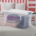thumbnail image 6 of Sterilite 64 Qt. Latching Box, Clear Plastic Storage Organizer Bins, White Lid, 4 Pack, 6 of 9