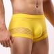 thumbnail image 4 of Ropa Interior Para Hombre, Calzoncillos De Nailon Con Empalme De Malla, Cintura Media, Algodón Transpirable, Para Jóvenes., 4 of 8