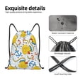 thumbnail image 6 of Kdxio Ducks and Anchors Print Drawstring Backpack Bag,Waterproof Draw String Back Sack, Gym Drawstring Bags Swim Bag For Unisex, 6 of 9