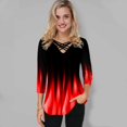 thumbnail image 2 of Jersey de temperamento informal transfronterizo con cuello en V camiseta suelta de mujer verde M Eccomum Blanca XXL, 2 of 2