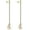 Gold, variant on Sterling Silver CZ Pearl Drop Earrings For Women 8-9mm Natural Freshwater Pearl Cubic Zirconia Dangle Earring Wedding Party Jewlery Gifts