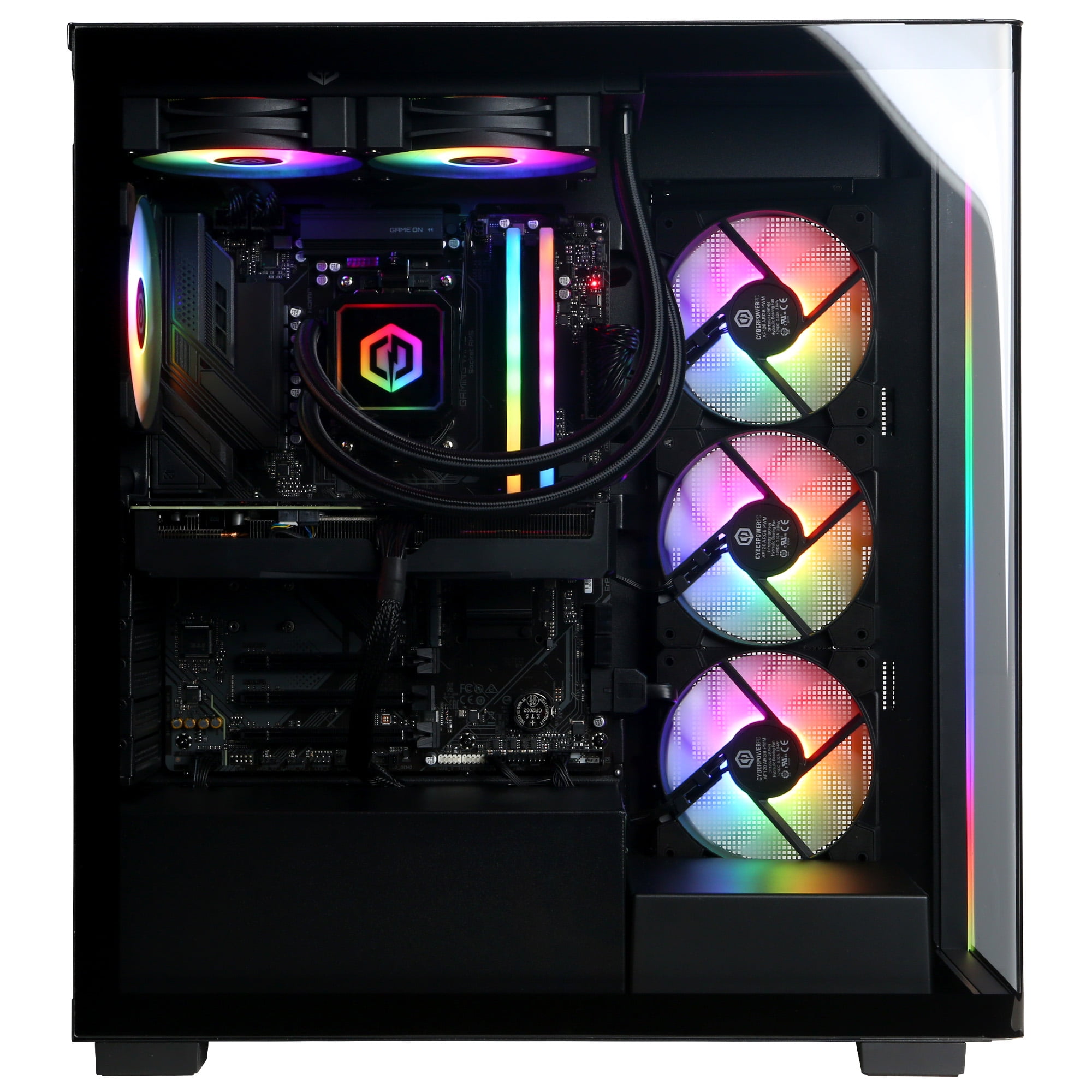 CyberPowerPC Gamer Supreme Gaming PC, AMD Ryzen 7 9700X, NVIDIA GeForce RTX 5070 12GB, 32GB DDR5, 2TB SSD, SLCAI7200CPGV2