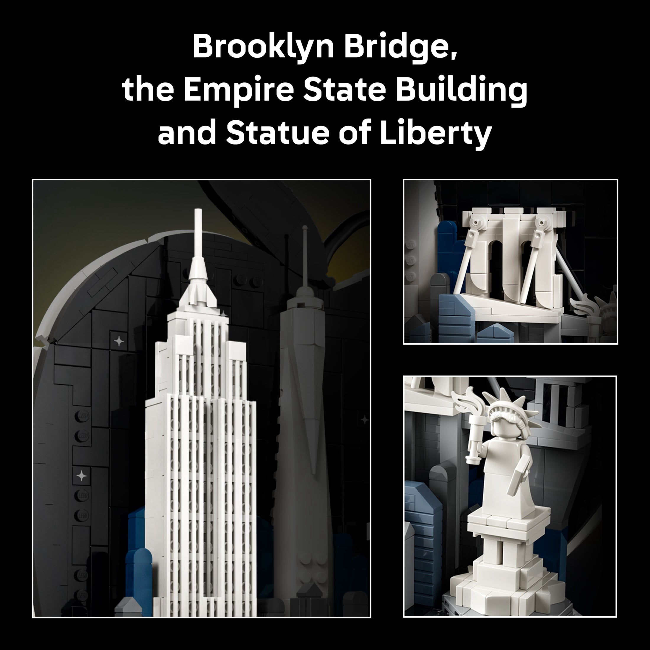 LEGO Architecture New York City – The Big Apple Building Set for Adults, Ages 18+ - Home Decor for Bedroom, Office or Desk - Gift for Men & Women - 21066