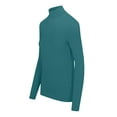thumbnail image 2 of M&M SCRUBS Women's Long Sleeve Turtle-Neck T-Shirt Under Scrub (Teal, X-Large), 2 of 5