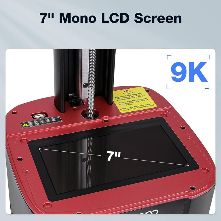 ELEGOO Mars 4 Ultra Resin 3D Printer, 7-Inch 9K Mono LCD, 3x