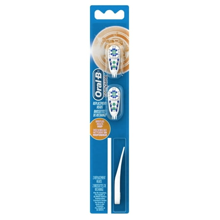 Oral-B Complete Deep Clean Battery Powered Toothbrush Replacement Brush Heads, 2