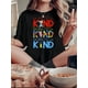 thumbnail image 1 of 1pc Women'S Casual Crew Neck T-Shirt with Colorful Puzzle Pattern Print, Fashionable Short Sleeve Knit Fabric Top, Comfortable Summer Tee with Medium Stretch, All-Season Polyester Shirt, 1 of 6