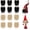 Black+Khaki, variant on 12 Pcs Gnome Beards for Crafts Christmas Faux Fur Fabric Precut Gnomes Beards Handmade 12 Pcs Wood Balls for Christmas Halloween Easter Valentine Independence Day