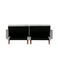 thumbnail image 5 of Zechuan Futon Sofa Bed Adjustable Sleeper Sofa Couch Modern Fabric Linen Upholstered Sofa with 2 Pillows, Solid Wooden Legs - Gray, 5 of 8