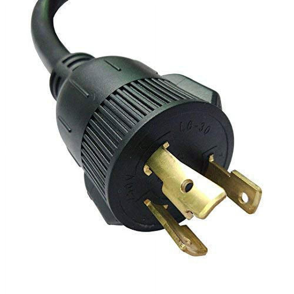 Parkworld 885989A Welding Adapter cord L6-30 Plug 3-Prong 30A Locking Male to Dryer 14-30 Receptacle 30 AMP Female (Only output 250V)